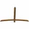 Ekena Millwork Bellingham Timber Gable Bracket, Western Red Cedar, 60"W x 40"H x 1 1/2"D x 3 1/2"F, 16/12 Pitch GBW060X40X0204BEL00SWR - alternate 2